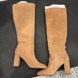 Banana Republic Tall Suede Boot - Tan 7.5